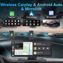 Load image into Gallery viewer, 10.26&quot; Touch Screen 4K Dash Cam Dual Len Front&amp;Rear Camera Wireless Carplay Android Auto Car DVR WIFI Dashcam Aux Car Stereo
